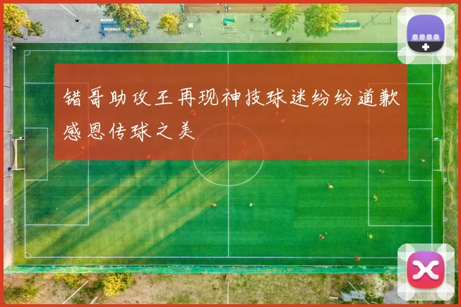 错哥助攻王再现神技球迷纷纷道歉感恩传球之美